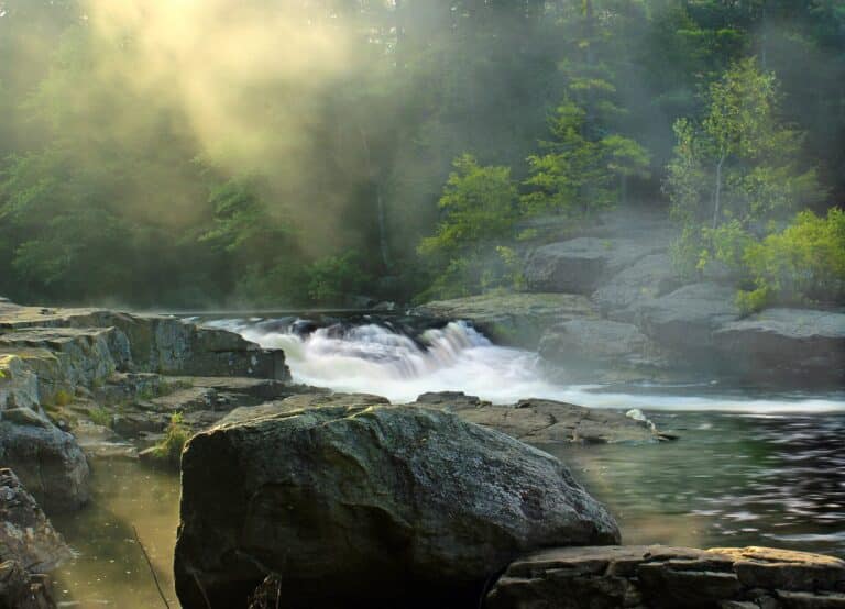 Tobyhanna Falls in the Austin T. Blakeslee Natural Area near Lake Harmony
