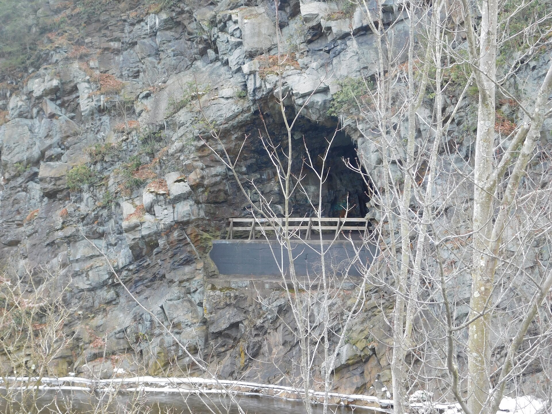 The Lehigh River at Glen Onoko in the Lehigh Gorge near Jim Thorpe